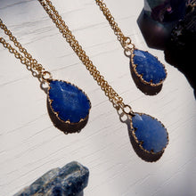 Andrea Necklace - Blue Aventurine, Orange Aventurine, Rhodonite