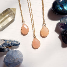 Andrea Necklace - Blue Aventurine, Orange Aventurine, Rhodonite