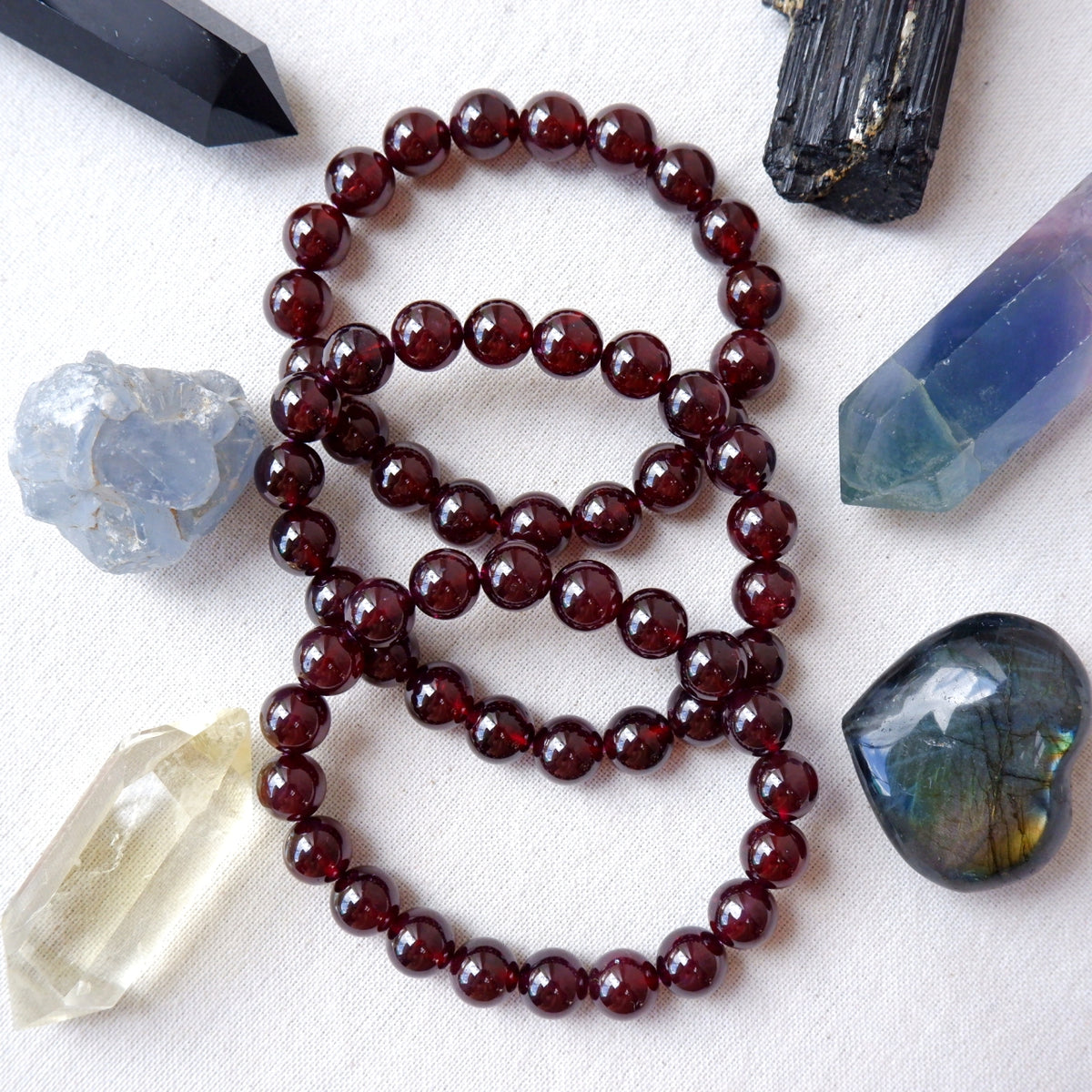 Red Garnet Bracelet - High Quality