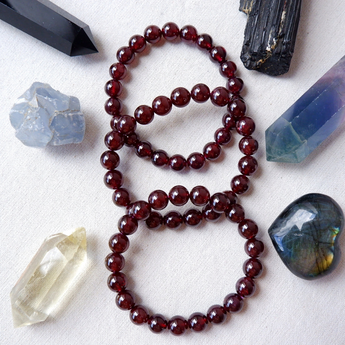 Red Garnet Bracelet - High Quality