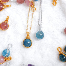 Crystal Dew Necklaces – Madagascar Rose Quartz | Strawberry Quartz | Blue Apatite