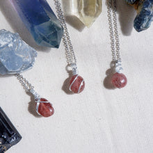Strawberry Quartz Free-form Necklace | Love and Self Discovery