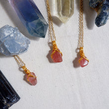 Strawberry Quartz Free-form Necklace | Love and Self Discovery