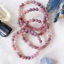Dark Madagascar Rose Quartz Bracelet