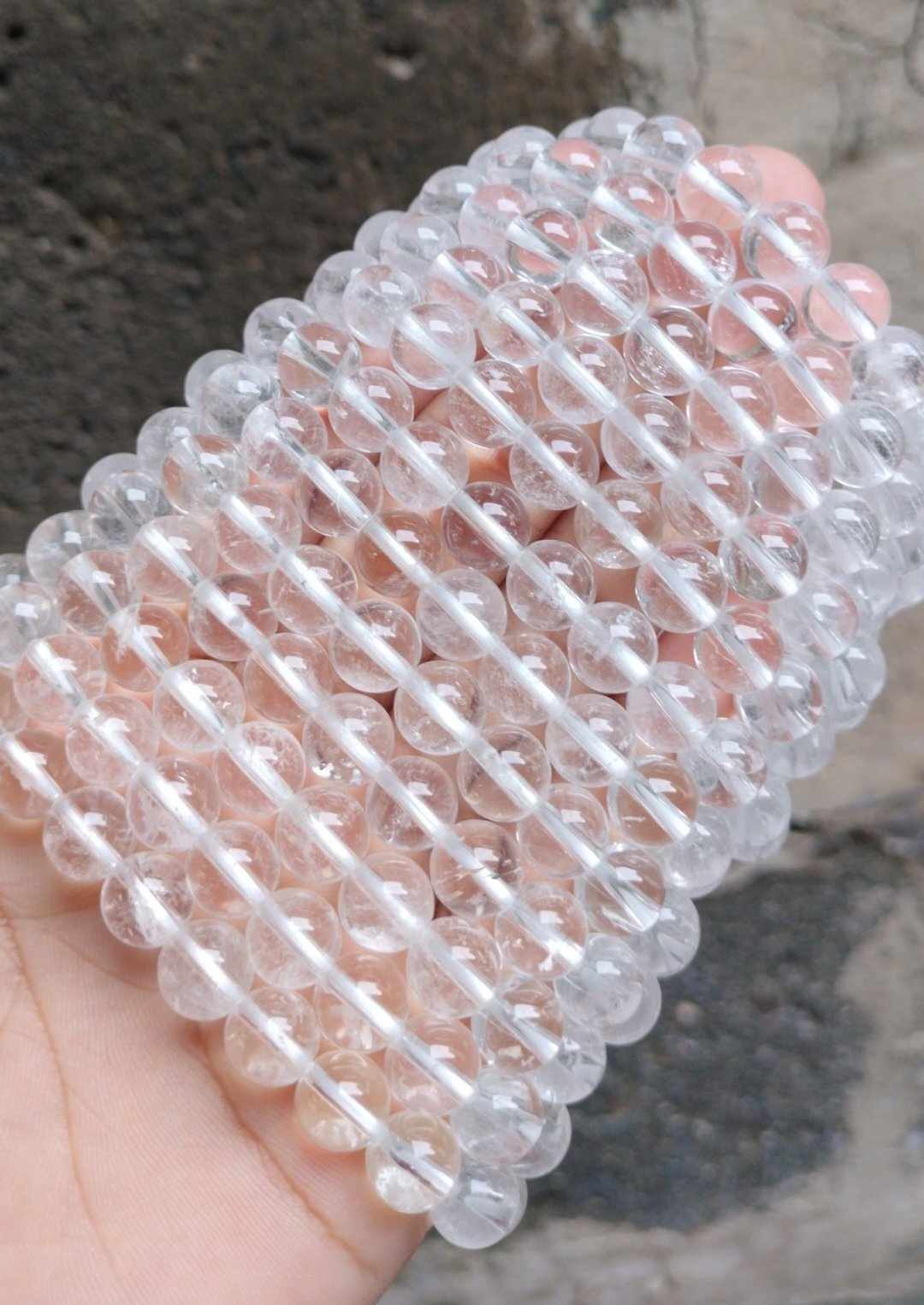 Clear Quartz Crystal Bracelet — Master Healer, Clarity & Amplification | Made by KCA