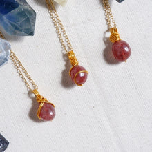 Strawberry Quartz Free-form Necklace | Love and Self Discovery