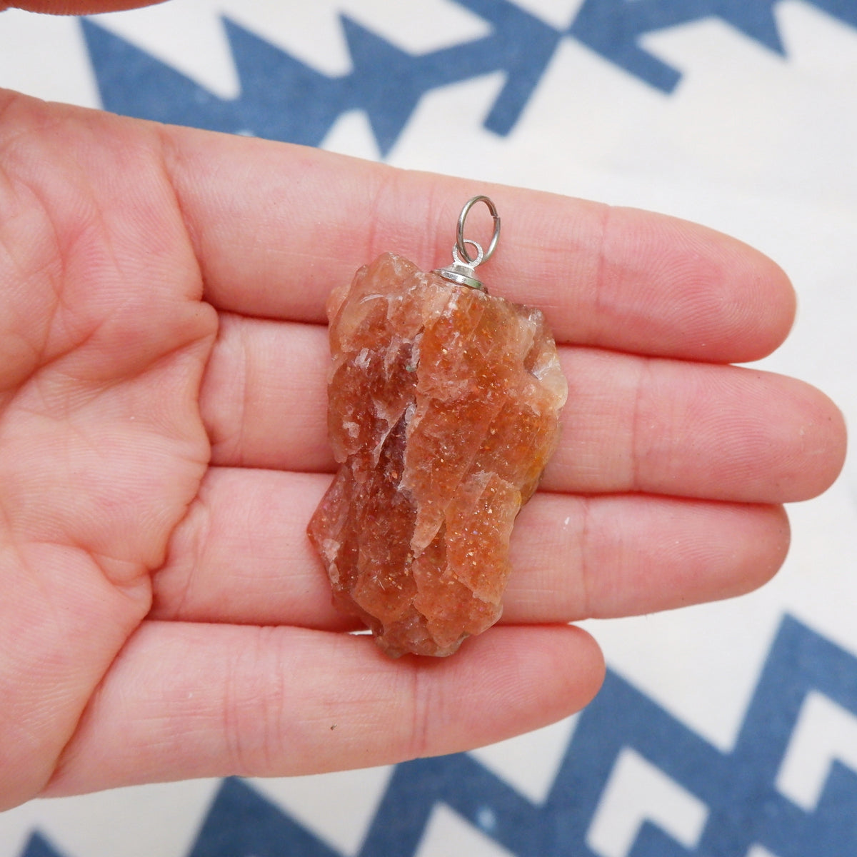 Sunstone Raw Pendant