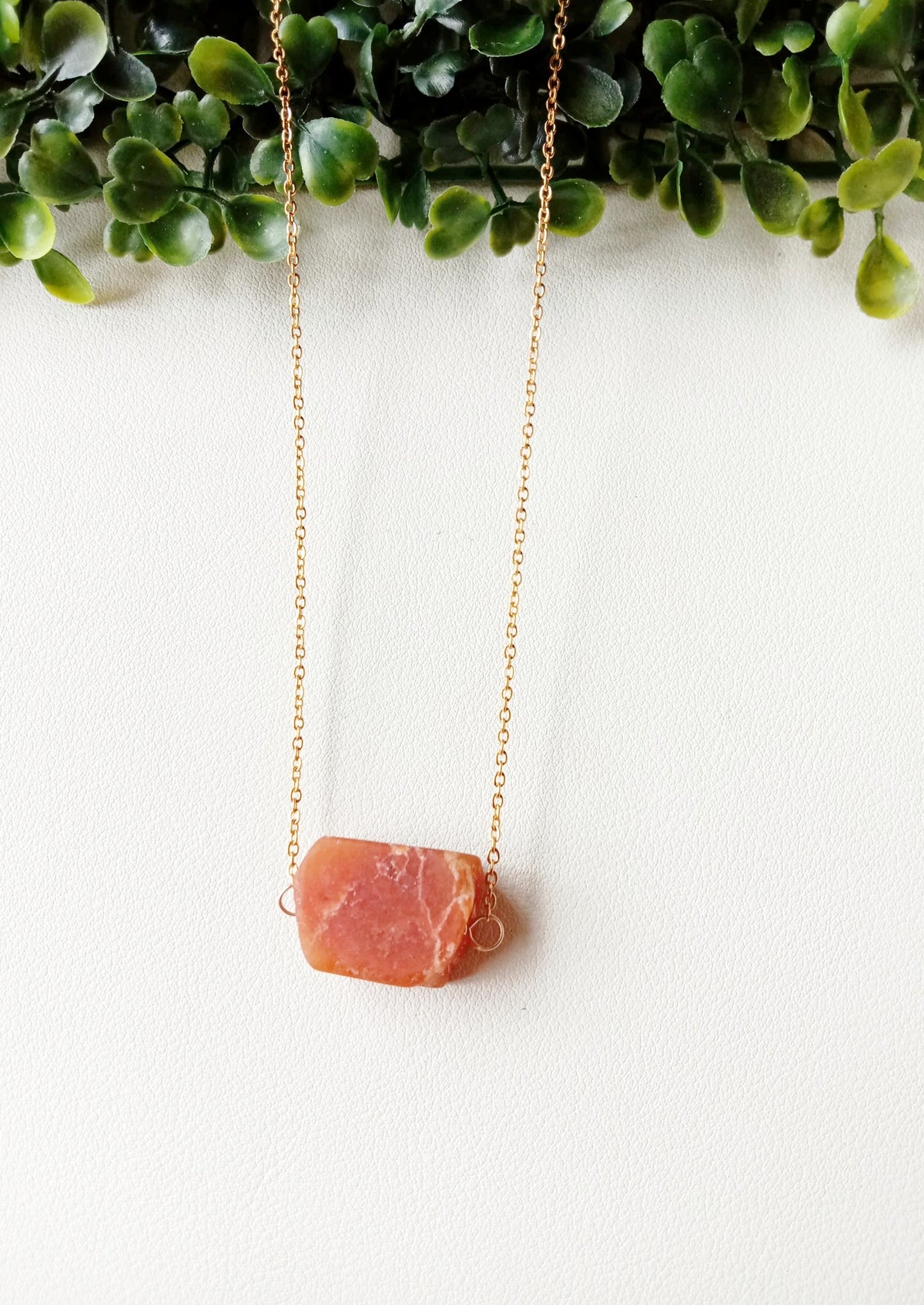 Raw Stone Necklace - Amethyst, Citrine, Rose Quartz, Prehnite, Green Aventurine