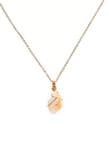 Free-form Citrine Yellow Quartz Necklace