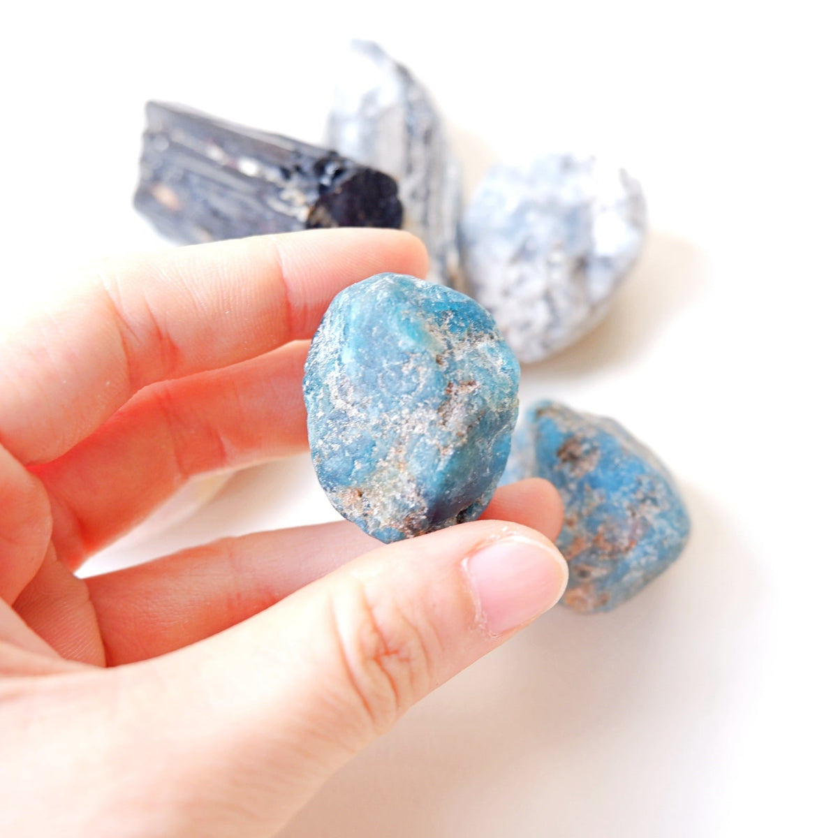 Blue Apatite Raw Stone