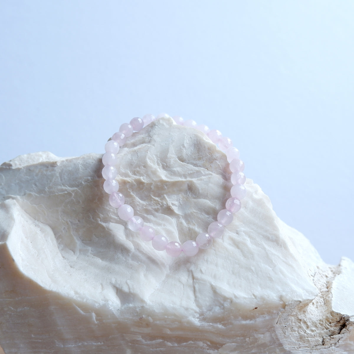 Rose Quartz Faceted Crystal Bracelet