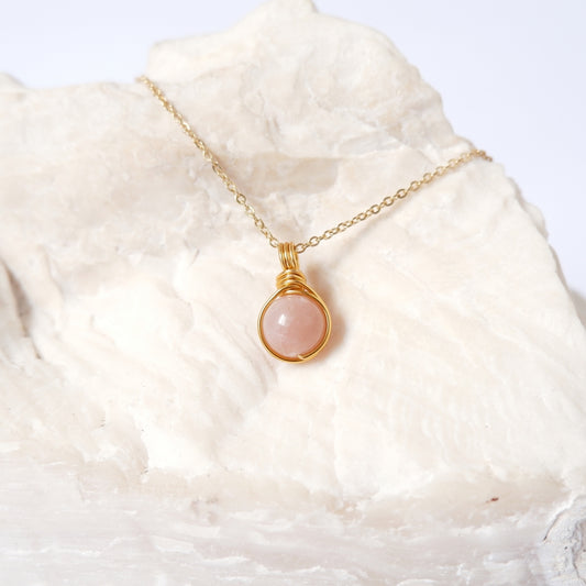 Dew Necklace - Sunstone