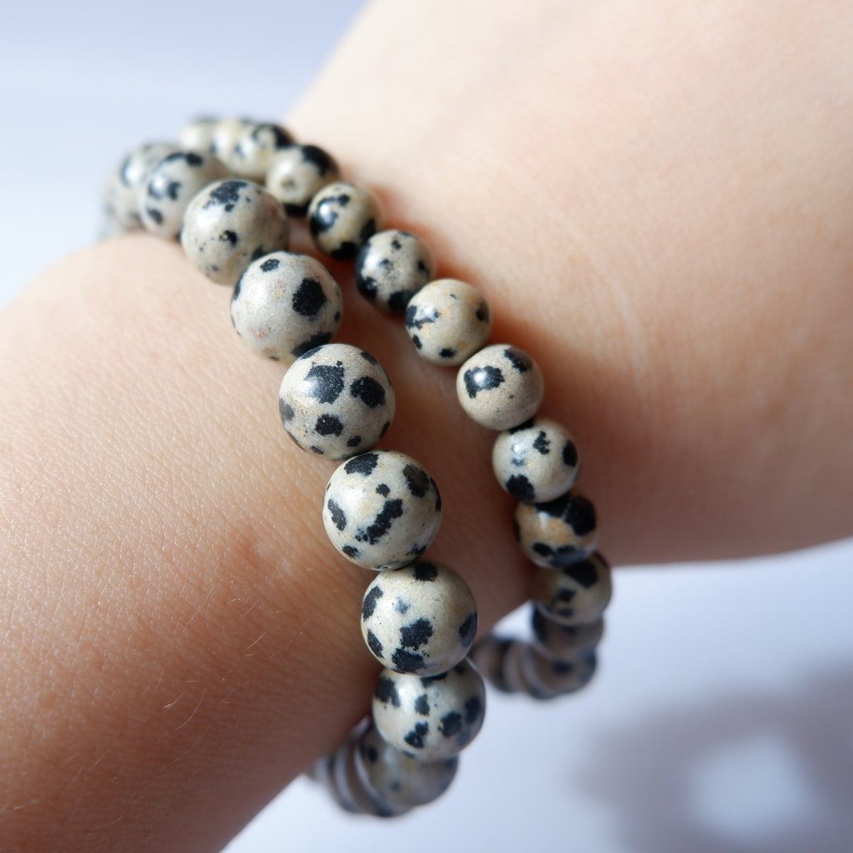 Dalmatian Stone Crystal Bracelet