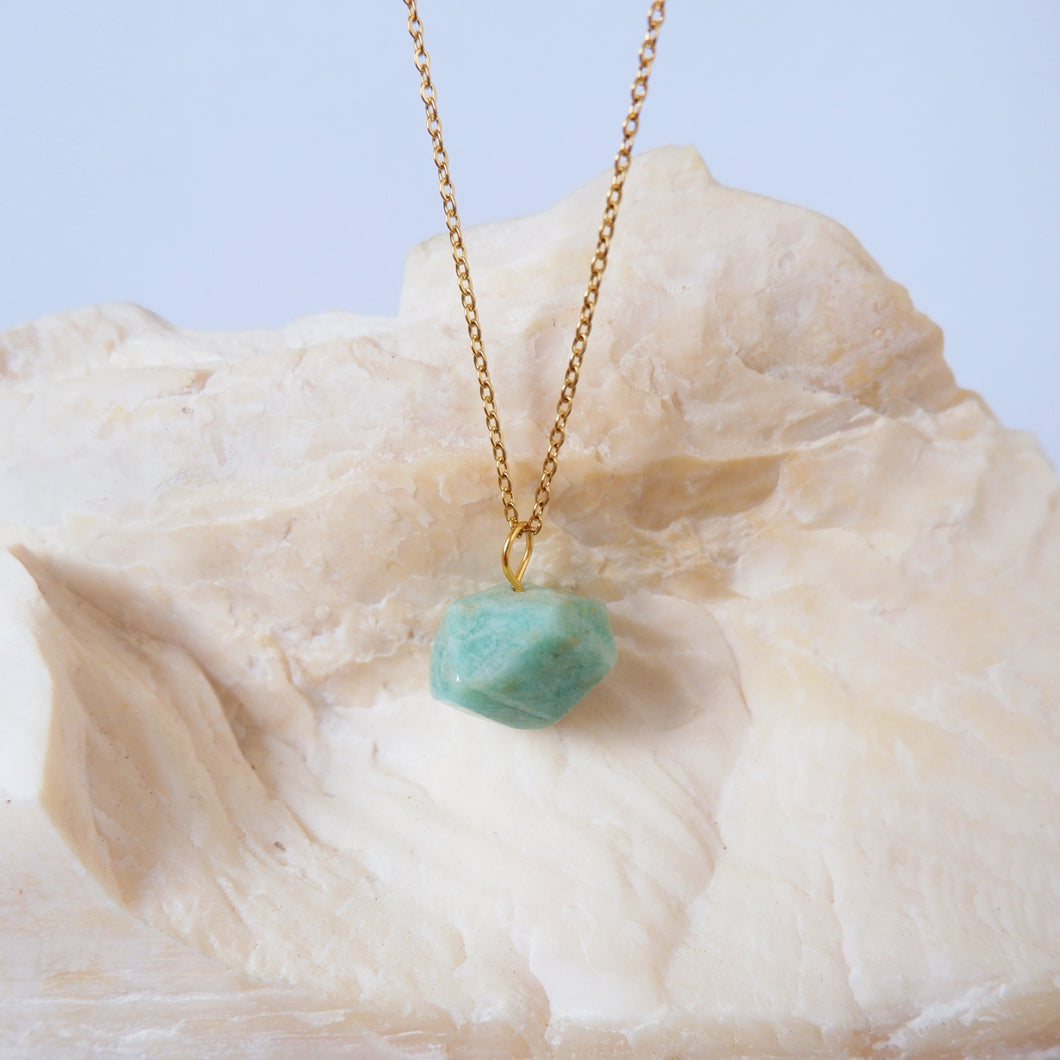 Amazonite Cubic Necklace