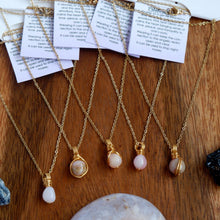 Free-form Pink Opal Necklace