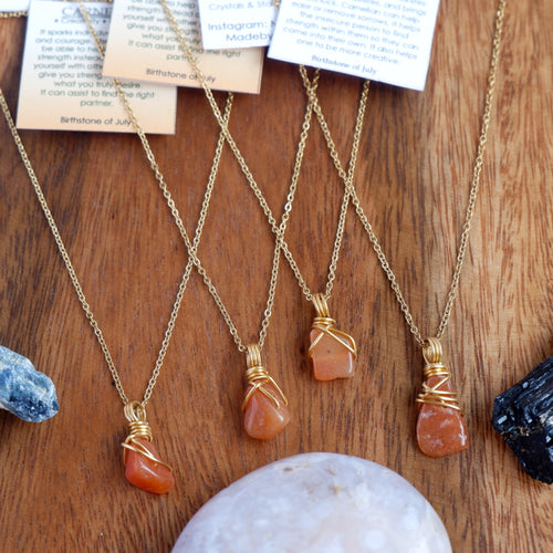 Free-form Carnelian Necklace