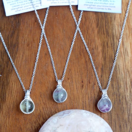 Dew Necklace - Fluorite