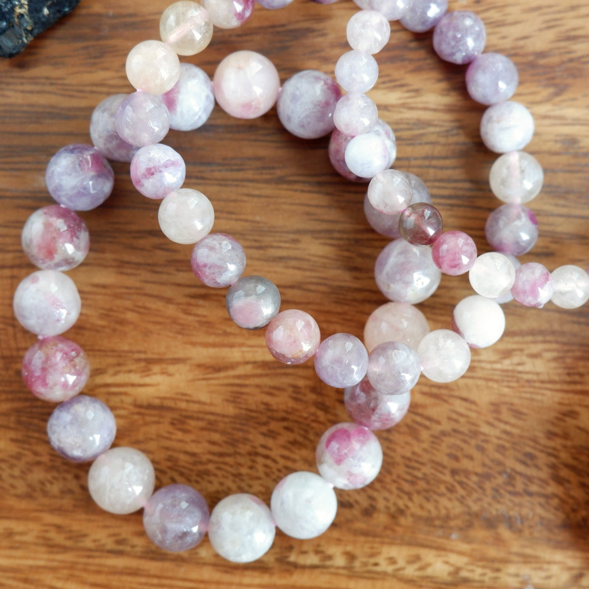 Pink Tourmaline Crystal Bracelet