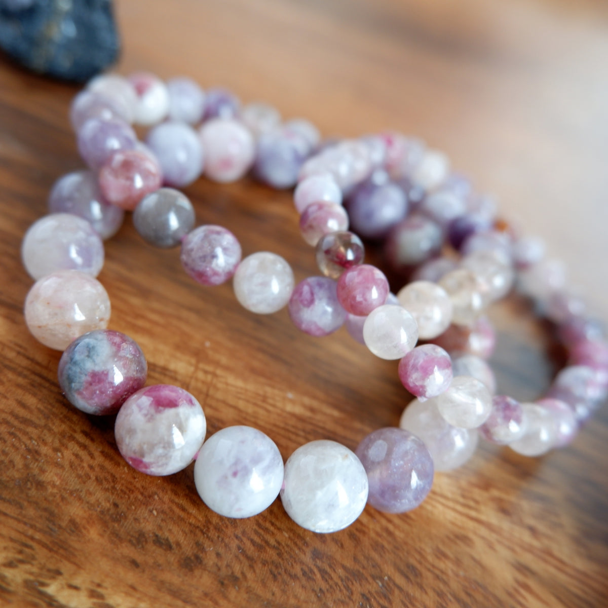 Pink Tourmaline Crystal Bracelet