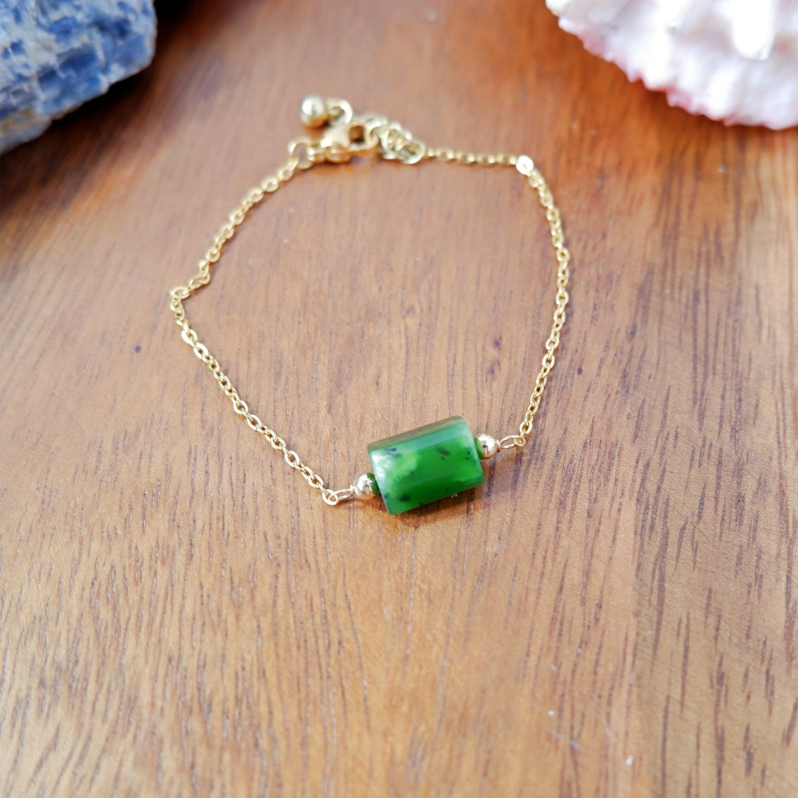 Diana Tube Bracelet - Jade