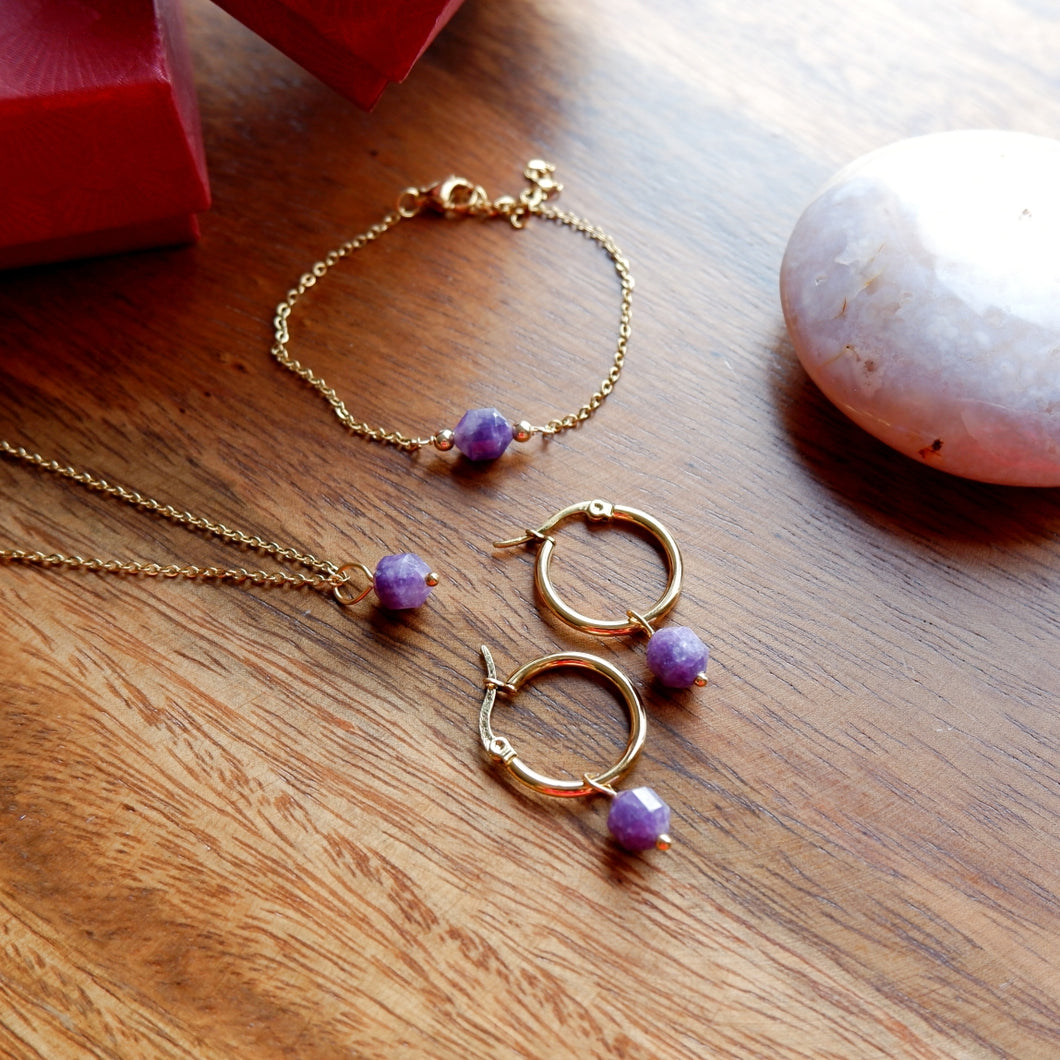 Lepidolite Elizabeth Set