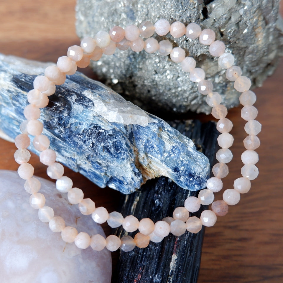 Sunstone Crystal Bracelet 4mm