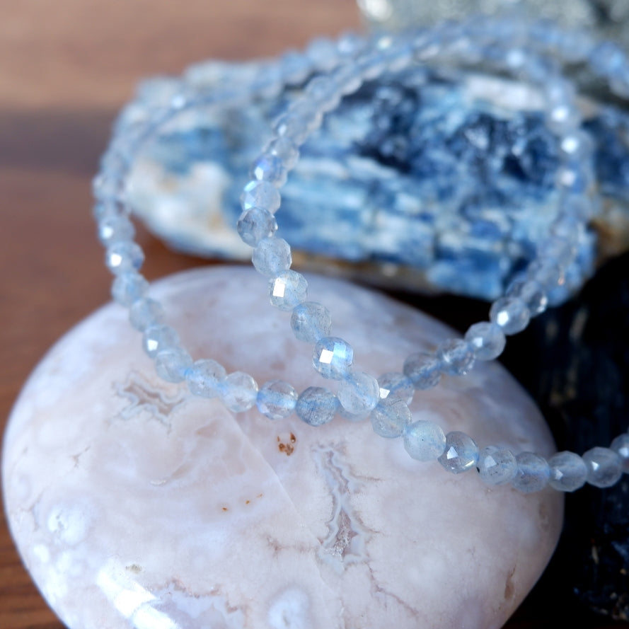Labradorite Crystal Bracelet - 4mm