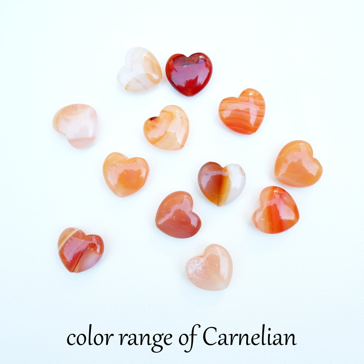 Heart Necklaces | Rose Quartz, Green Aventurine, Tiger's Eye, Howlite, Carnelian