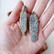 Blue and Green Kyanite Raw Pendant