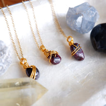 Free-form Garnet Necklace