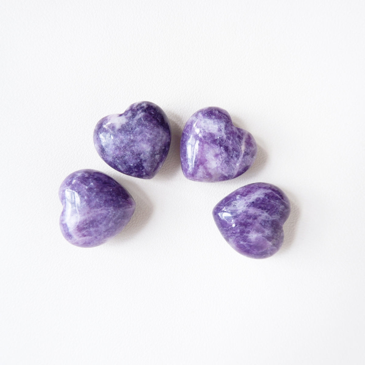 Lepidolite Heart Tumbled Stone