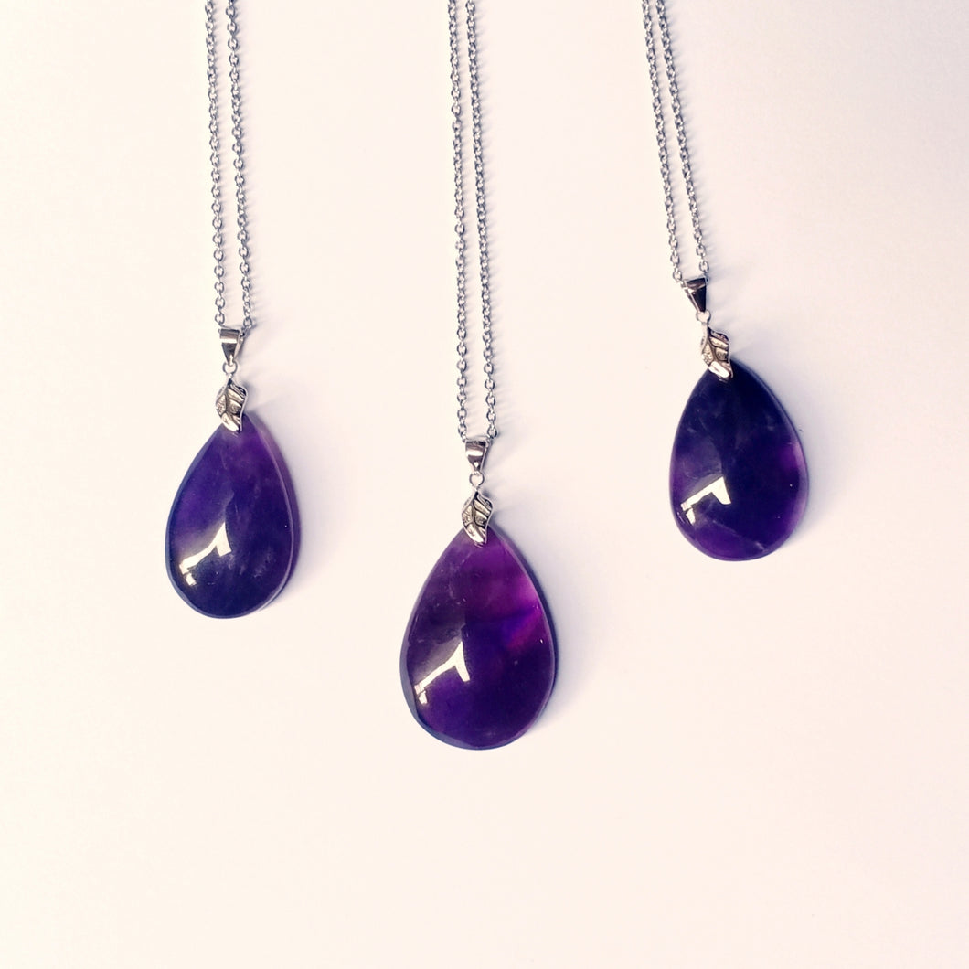 Pendant Series - Amethyst Teardrop