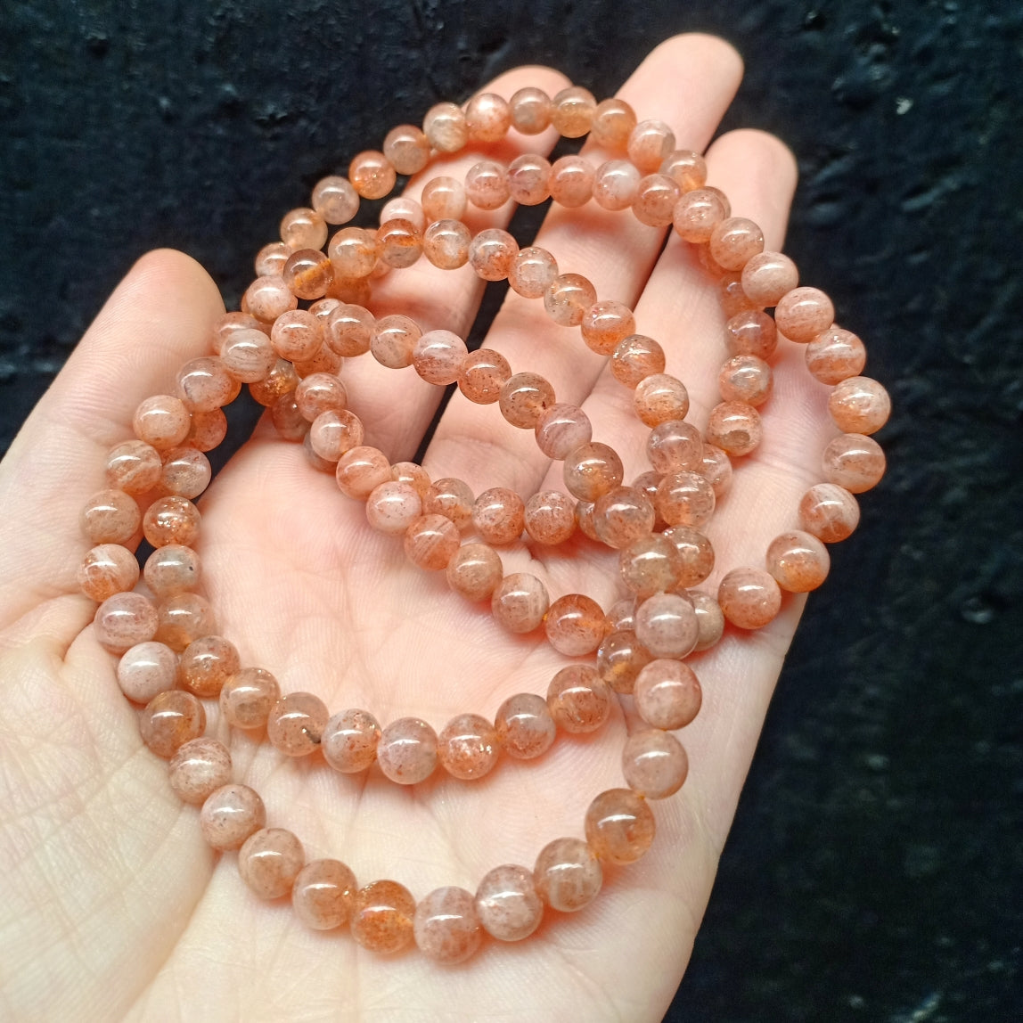 Russian Sunstone Crystal Bracelet - High Grade