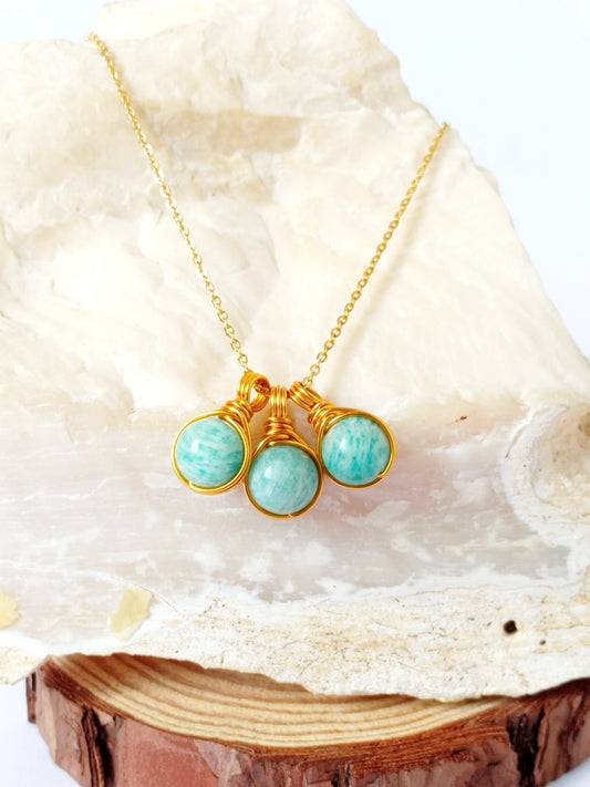 Dew Necklace - Amazonite