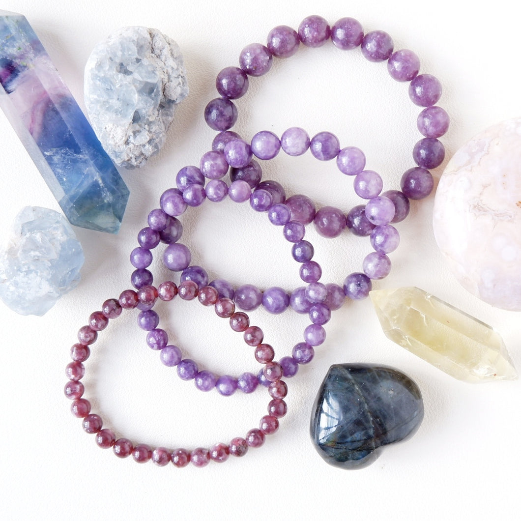 Lepidolite Crystal Bracelet