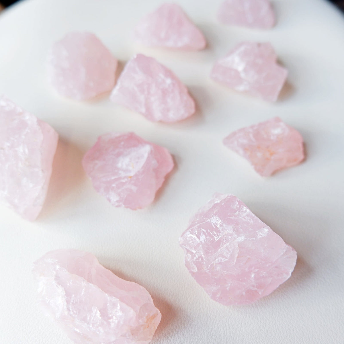 Raw Madagascar Rose Quartz Stone