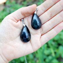 Pendant Series - Obsidian Teardrop Shape