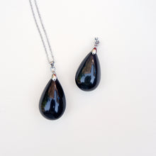 Pendant Series - Obsidian Teardrop Shape
