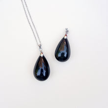 Pendant Series - Obsidian Teardrop Shape