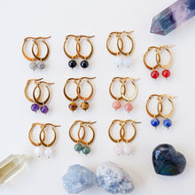 Star and Oval Earrings