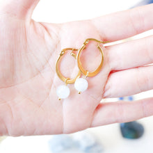 Star and Oval Earrings