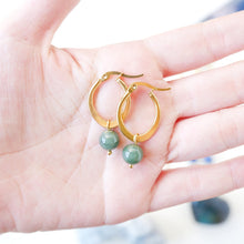 Star and Oval Earrings