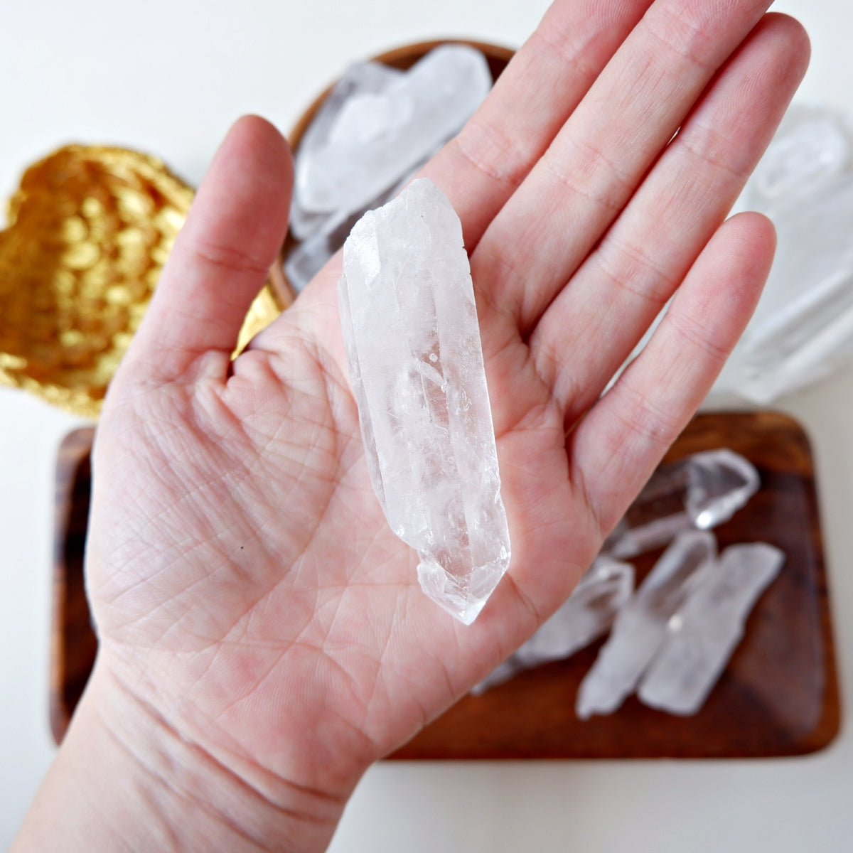 Raw Clear Quartz Terminated Wand Crystal