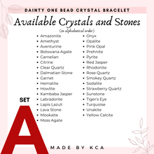 Dainty One Bead Crystal Bracelet