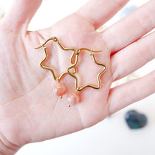 Star and Oval Earrings