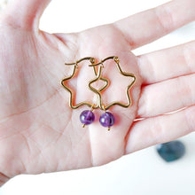 Star and Oval Earrings