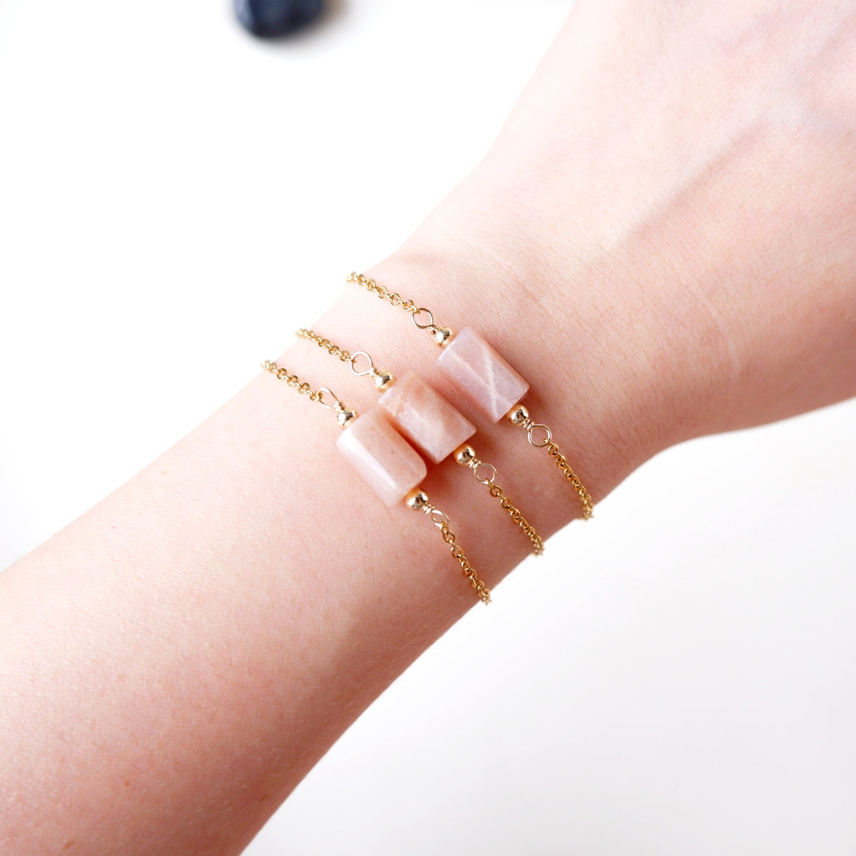Diana Tube Bracelet - Sunstone