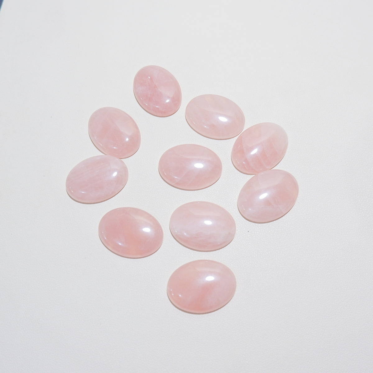 Rose Quartz Cabochon Palm Stone