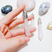 Rose Quartz Icicle Necklace - Pendant Series