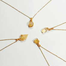 Free-form Citrine Yellow Quartz Necklace